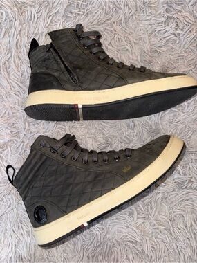 Osklen Quilted Leather High Top Sneakers Men’s US 11 EU 45 Brazil